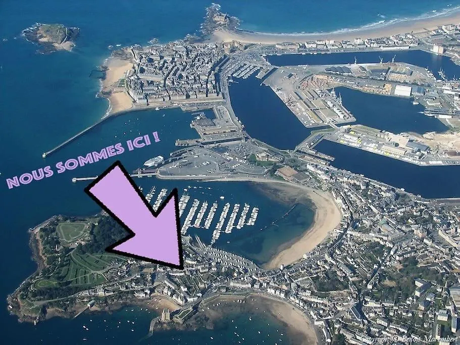Appartement Aquaroom Rdc - Plage 50M - Rue Gratuite Saint-Malo Apartamento