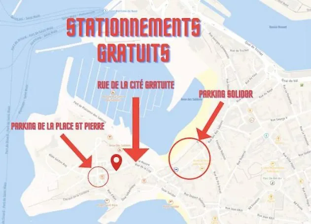 Appartement Aquaroom Rdc - Plage 50M - Rue Gratuite Saint-Malo Francia